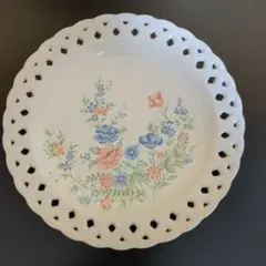 大皿　花柄陶磁器ラウンドプレート
