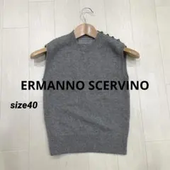 イタリア製 美品 ERMANNO SCERVINO 透かしレース ニット - メルカリ
