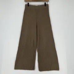 earth music&ecology ブラウン リブニットパンツ Fサイズ