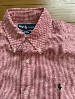 90s Ralph Lauren サッカー生地 ギンガムチェック柄　半袖シャツのサムネイル
