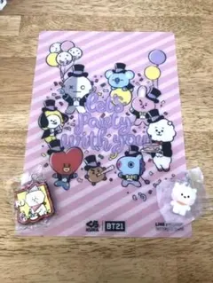 くら寿司　ビッくらポン　BT21 オリジナルフィギュア　RJ　下敷き