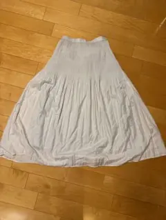 プラステ　PLST  ロングスカート　Mサイズ　ライトグレー