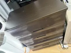 5段チェスト 収納タンス ダークブラウンのサムネイル