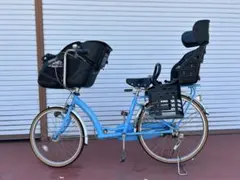 【値下げ中】 子供乗せ中古非電動自転車3人乗り対応26インチ　⭐︎引き取りのみのサムネイル