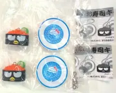 【新品未使用】サンリオキャラクターズ♡お寿司キーチェーン♡バッドばつ丸♡2個♡