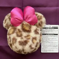 ミニー　ヒョウ柄ポーチ　ディズニーリゾート