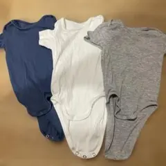 H&M サイズ80 9-12M オーガニックコットン 半袖ロンパース　3点セット
