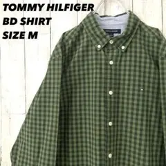 TOMMY HILFIGER トミーヒルフィガー　長袖チェックBDシャツ M古着