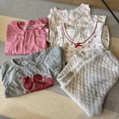 ミキハウス 長袖Tシャツ 5点セット 90cm