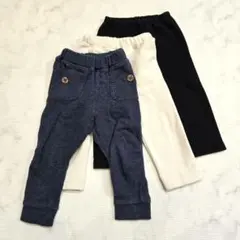 ベビーパンツ 3点セット 80cm ユニクロ 裏起毛