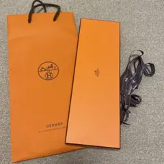 HERMES 紙袋　箱　リボン