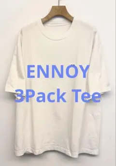 美品 ENNOY エンノイ 3Pack Tee Tシャツ ホワイト サイズMのサムネイル