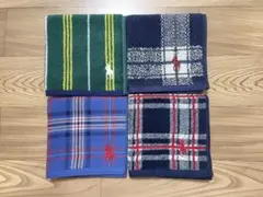 新品　ラルフローレン ハンカチ4枚セット