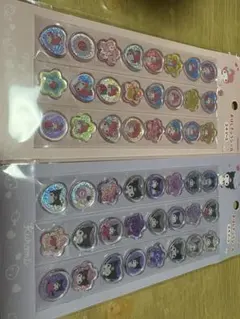 おはじきふうシール　マイメロ　クロミ　の2枚セット