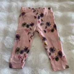 ❤️OFFCORSS❤️フランスからのプレゼント花柄ピンクレギンス12ヶ月78cm