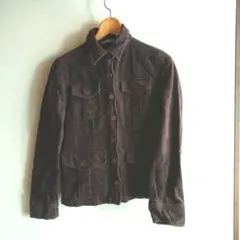 ジャケット　コーデュロイ　M　こげ茶　VIVA!CRESCENDO　カバーオール