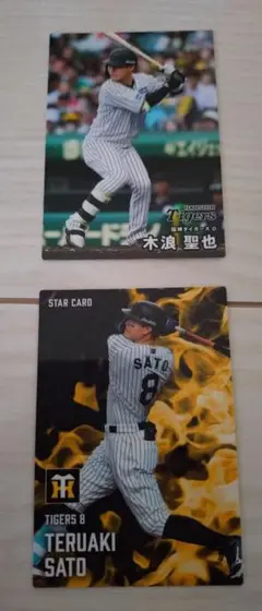 佐藤輝明 STAR CARD 　木浪聖也　プロ野球カード2025他12枚セット