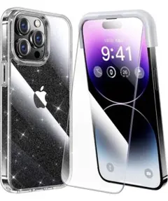 半額以下⭐️iPhone 14 promax 用付きケース 全面保護セット[耐黄