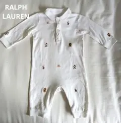 RALPH LAUREN　ベビー　ロンパース　長袖　6M　70　襟つきロンパース