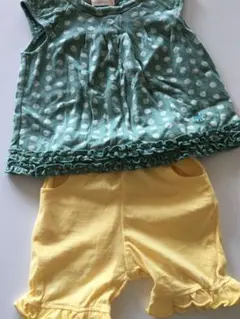 サイズ80 上下セット　KPノースリーブ　ELFIN DOLLショートパンツ