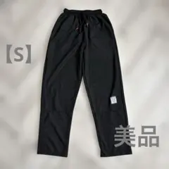 美品✨ブラックジョガーパンツ【S】黒　ウエストゴム　部屋着　楽ちん　薄手　定番