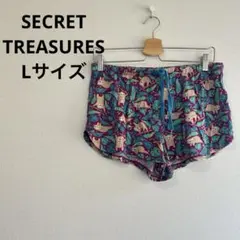 シークレットトレジャーズ ナマケモノ柄 ショートパンツ L 紫 綿 ルームウェアのサムネイル