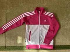 adidas ピンク ジップアップジャージ 140cm