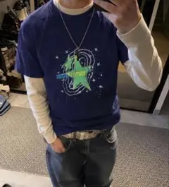 archive Ｔシャツ opium 星柄 短丈 y2 古着