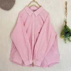 新品★サマンサモスモス★人気定番＊春色＊ストライプ＊ボタンダウンシャツブラウス