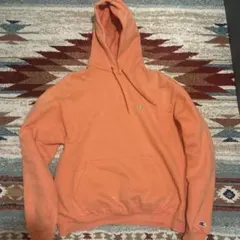 希少色　90s メキシコ製 Champion オレンジ フード付きパーカー