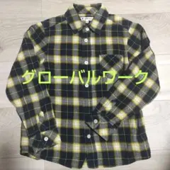 グローバルワーク チェック ネルシャツ 120 130