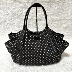 ケイトスペードニューヨーク ボストンバッグ 水玉 ドット 大容量 黒 赤 マザー