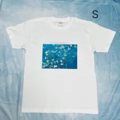 ゴッホ展オリジナル Tシャツ 花咲くアーモンドの木の枝 ゴッホ