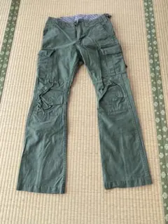 ネイキッドサン　オリーブグリーン カーゴパンツ