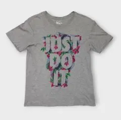 ナイキ　just do it 花柄　グレー　灰色　L　メンズ　半袖　Tシャツのサムネイル