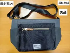 [匿名配送]ブラック 　軽量　多機能ショルダーバッグ　ナイロン　レディースのサムネイル