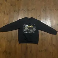 ALASKA THE LAST FRONTIER トレーナー 黒
