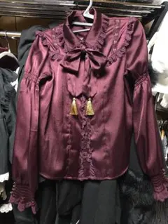 axes femme kawaii タッセル付きリボンタイ ブラウスのサムネイル