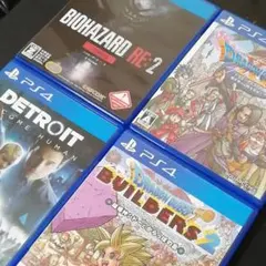 PS4ソフト　4本セット　[ドラクエ、ビルダー、デトロイト、バイオ]