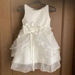 キッズホワイト フリルドレス 100cm