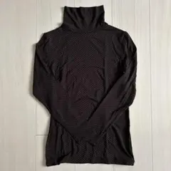 未使用に近い　しまむら　ファイバーヒート　タートル　ドット　M