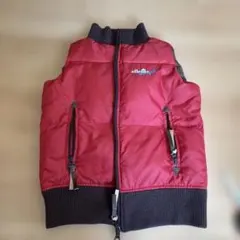 ダウンベスト ellesse キッズ 120 レッド