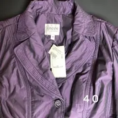 Armani アルマーニ　パープル テーラードジャケット 40 タグ付き未使用品