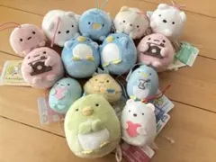 すみっコぐらし ゴムひも付きマスコット 14個セット