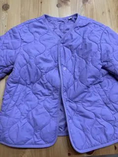 UNIQLO キルティングジャケット 120 パープル