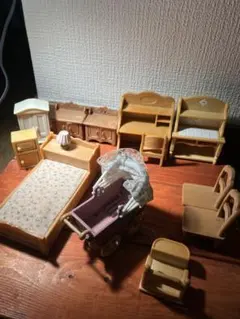 シルバニアファミリー 　ミニチュア家具セット