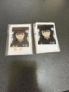 鬼滅の刃 時透無一郎 柱カフェ チェキ風 ブロマイド 箔押し