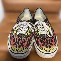 人気　VANS バンズ オーセンティック ファイヤーパターンフレイム 炎柄