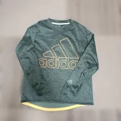 adidas 長袖カットソー ダークグリーン