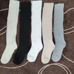 【新品】ふわふわ 怠け者用 レッグソックス もこもこ 防寒　5足セット